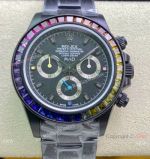IPK Factory Rolex Blaken Daytona Rainbow DLC Coated Watch 40mm